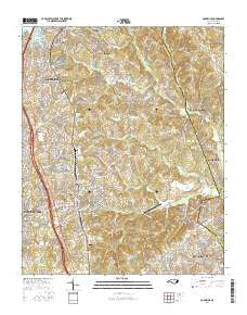 Cornelius North Carolina Current topographic map, 1:24000 scale, 7.5 X 7.5 Minute, Year 2016
