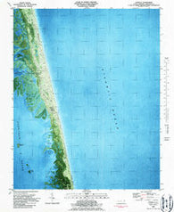 Corolla North Carolina Historical topographic map, 1:24000 scale, 7.5 X 7.5 Minute, Year 1982
