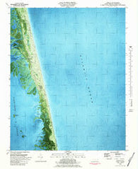 Corolla North Carolina Historical topographic map, 1:24000 scale, 7.5 X 7.5 Minute, Year 1982
