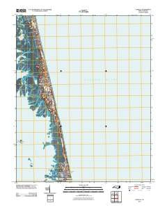 Corolla North Carolina Historical topographic map, 1:24000 scale, 7.5 X 7.5 Minute, Year 2010