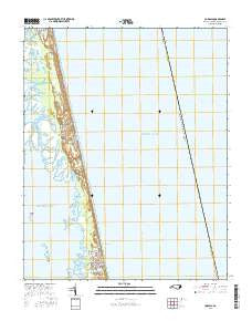 Corolla North Carolina Current topographic map, 1:24000 scale, 7.5 X 7.5 Minute, Year 2016