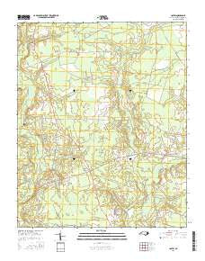 Costin North Carolina Current topographic map, 1:24000 scale, 7.5 X 7.5 Minute, Year 2016