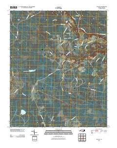Council North Carolina Historical topographic map, 1:24000 scale, 7.5 X 7.5 Minute, Year 2010