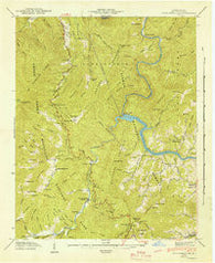 Cove Creek Gap North Carolina Historical topographic map, 1:24000 scale, 7.5 X 7.5 Minute, Year 1942