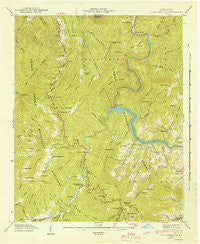Cove Creek Gap North Carolina Historical topographic map, 1:24000 scale, 7.5 X 7.5 Minute, Year 1942