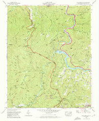 Cove Creek Gap North Carolina Historical topographic map, 1:24000 scale, 7.5 X 7.5 Minute, Year 1967