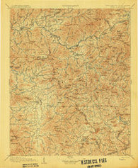 Cowee North Carolina Historical topographic map, 1:125000 scale, 30 X 30 Minute, Year 1907