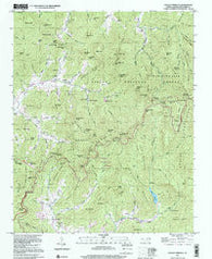 Craggy Pinnacle North Carolina Historical topographic map, 1:24000 scale, 7.5 X 7.5 Minute, Year 1997