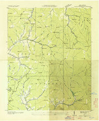 Craggy Pinnacle North Carolina Historical topographic map, 1:24000 scale, 7.5 X 7.5 Minute, Year 1935