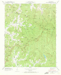 Craggy Pinnacle North Carolina Historical topographic map, 1:24000 scale, 7.5 X 7.5 Minute, Year 1946