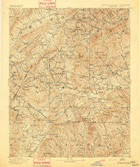 Cranberry North Carolina Historical topographic map, 1:125000 scale, 30 X 30 Minute, Year 1893