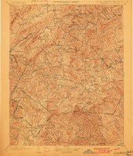 Cranberry North Carolina Historical topographic map, 1:125000 scale, 30 X 30 Minute, Year 1902
