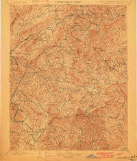 Cranberry North Carolina Historical topographic map, 1:125000 scale, 30 X 30 Minute, Year 1902