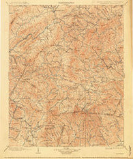 Cranberry North Carolina Historical topographic map, 1:125000 scale, 30 X 30 Minute, Year 1902