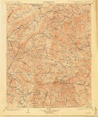 Cranberry North Carolina Historical topographic map, 1:125000 scale, 30 X 30 Minute, Year 1902