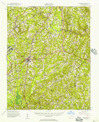 Creedmoor North Carolina Historical topographic map, 1:62500 scale, 15 X 15 Minute, Year 1943