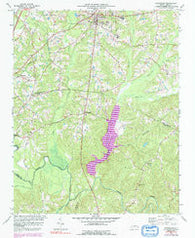 Creedmoor North Carolina Historical topographic map, 1:24000 scale, 7.5 X 7.5 Minute, Year 1974