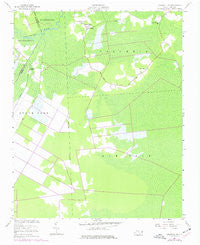 Creswell SE North Carolina Historical topographic map, 1:24000 scale, 7.5 X 7.5 Minute, Year 1954