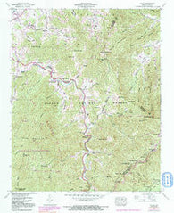 Cruso North Carolina Historical topographic map, 1:24000 scale, 7.5 X 7.5 Minute, Year 1941