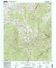Cruso North Carolina Historical topographic map, 1:24000 scale, 7.5 X 7.5 Minute, Year 1997