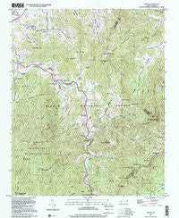 Cruso North Carolina Historical topographic map, 1:24000 scale, 7.5 X 7.5 Minute, Year 1997