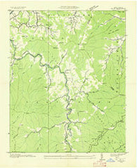 Cruso North Carolina Historical topographic map, 1:24000 scale, 7.5 X 7.5 Minute, Year 1935