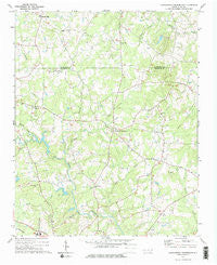 Crutchfield Crossroads North Carolina Historical topographic map, 1:24000 scale, 7.5 X 7.5 Minute, Year 1974