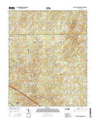 Crutchfield Crossroads North Carolina Current topographic map, 1:24000 scale, 7.5 X 7.5 Minute, Year 2016