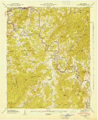 Cullowhee North Carolina Historical topographic map, 1:24000 scale, 7.5 X 7.5 Minute, Year 1946