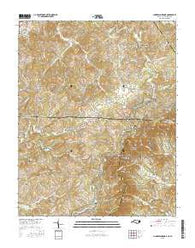 Cumberland Knob North Carolina Current topographic map, 1:24000 scale, 7.5 X 7.5 Minute, Year 2016