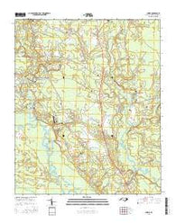 Currie North Carolina Current topographic map, 1:24000 scale, 7.5 X 7.5 Minute, Year 2016