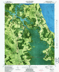 Currituck North Carolina Historical topographic map, 1:24000 scale, 7.5 X 7.5 Minute, Year 1982