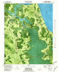 Currituck North Carolina Historical topographic map, 1:24000 scale, 7.5 X 7.5 Minute, Year 1982