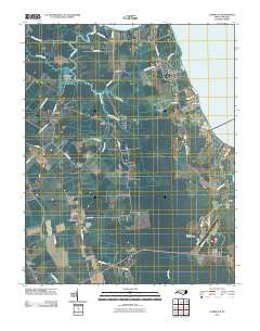 Currituck North Carolina Historical topographic map, 1:24000 scale, 7.5 X 7.5 Minute, Year 2010