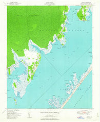 Davis North Carolina Historical topographic map, 1:24000 scale, 7.5 X 7.5 Minute, Year 1951