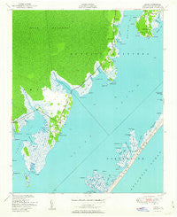 Davis North Carolina Historical topographic map, 1:24000 scale, 7.5 X 7.5 Minute, Year 1951