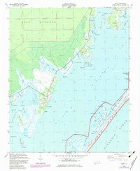 Davis North Carolina Historical topographic map, 1:24000 scale, 7.5 X 7.5 Minute, Year 1949