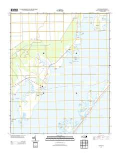 Davis North Carolina Historical topographic map, 1:24000 scale, 7.5 X 7.5 Minute, Year 2013