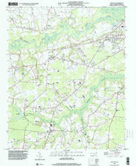 Deep Run North Carolina Historical topographic map, 1:24000 scale, 7.5 X 7.5 Minute, Year 1998