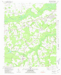 Deep Run North Carolina Historical topographic map, 1:24000 scale, 7.5 X 7.5 Minute, Year 1980