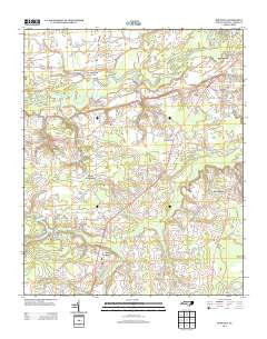 Deep Run North Carolina Historical topographic map, 1:24000 scale, 7.5 X 7.5 Minute, Year 2013