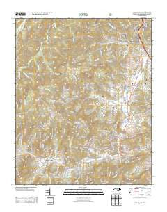 Dellwood North Carolina Historical topographic map, 1:24000 scale, 7.5 X 7.5 Minute, Year 2013