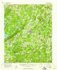 Denton North Carolina Historical topographic map, 1:62500 scale, 15 X 15 Minute, Year 1957