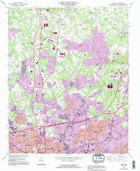 Derita North Carolina Historical topographic map, 1:24000 scale, 7.5 X 7.5 Minute, Year 1993