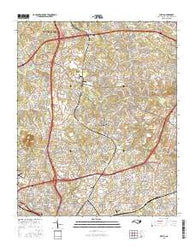 Derita North Carolina Current topographic map, 1:24000 scale, 7.5 X 7.5 Minute, Year 2016