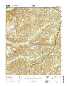 Diggs North Carolina Current topographic map, 1:24000 scale, 7.5 X 7.5 Minute, Year 2016