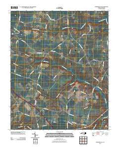Dobbersville North Carolina Historical topographic map, 1:24000 scale, 7.5 X 7.5 Minute, Year 2010