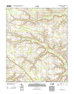 Dobbersville North Carolina Historical topographic map, 1:24000 scale, 7.5 X 7.5 Minute, Year 2013