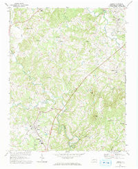 Dobson North Carolina Historical topographic map, 1:24000 scale, 7.5 X 7.5 Minute, Year 1971