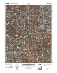 Dobson North Carolina Historical topographic map, 1:24000 scale, 7.5 X 7.5 Minute, Year 2010